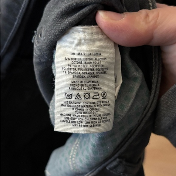 ANTHROPOLOGIE Pilcro Stet Fit Denim Shorts Womens Sz 29 Gray Stretch Jean - Picture 6 of 6